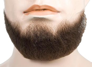 5-Point Beard - Human Hair - Black