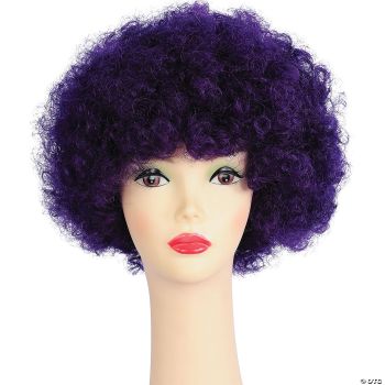 Bargain Afro Wig - Dark Purple