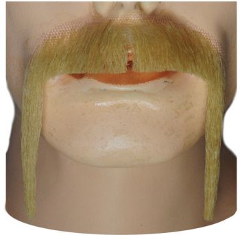 Fu Manchu M11L Mustache - Human Hair - Champagne Blonde