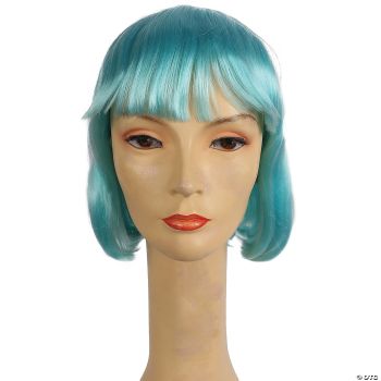 Bargain China Doll Wig - Sky Blue/Light Turquoise