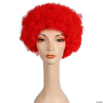 Discount Afro Wig - Clown Red