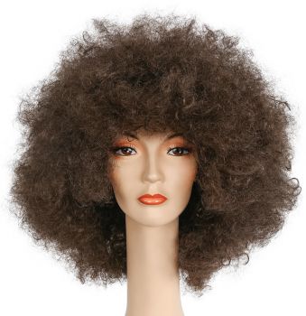 Super Deluxe Afro Wig - Light Chestnut Brown