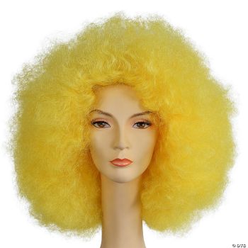 Super Deluxe Afro Wig - Yellow