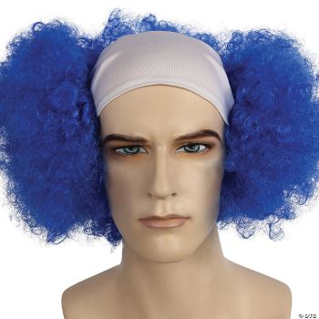 Bald Curly Clown Wig - Lavender