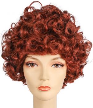 Teased-Up Beehive Wig - Bright Flame Red