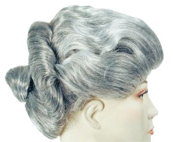 Mrs. Doubtfire Wig - Dark Brown 75% Gray