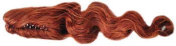 Comb Ponytail Hairpiece - Bright Flame Red