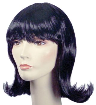 Bargain 60s Flip Wig - Bright Flame Red