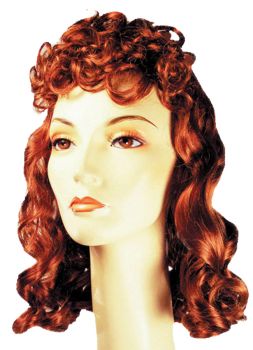Movie Queen Wig - Bright Flame Red