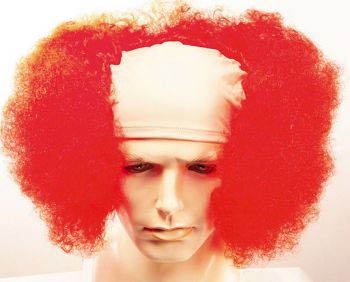 Bald Curly Clown Wig - Red