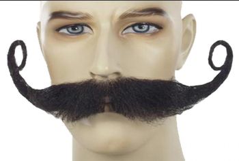 Giant Mustache - Synthetic - Black