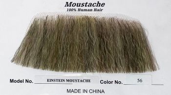 Einstein Mustache - Synthetic - Dark Brown Gray