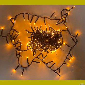 200-Light LED 3mm Halloween Lights - Orange