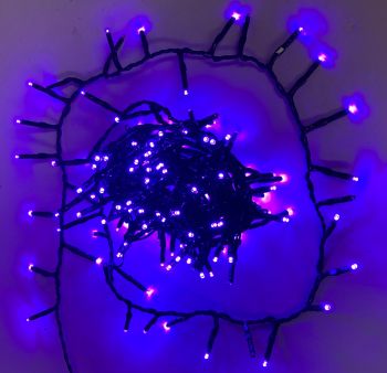 200-Light LED 3mm Halloween Lights - Purple
