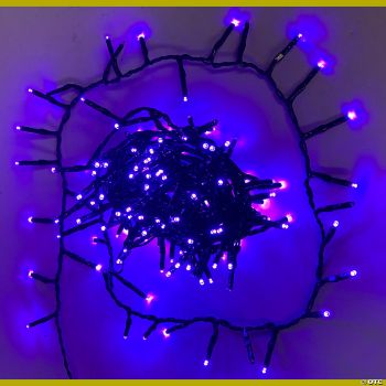 200-Light LED 3mm Halloween Lights - Purple