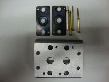 Manifold for 4-Way Solenoid Valves with 1/2 Inch Ports