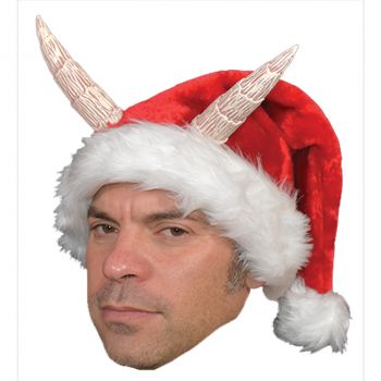 Santa Devil Cap Adult Costume