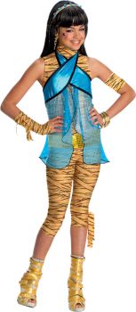 Girl's Child Cleo De Nile Costume - Monster High - Child Large