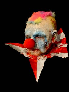 Severed Clown Head Body Part Prop - Midway