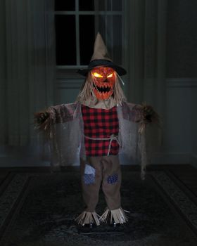 36" Twitching Scarecrow Animated Prop