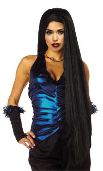 36" Long Wig - Black