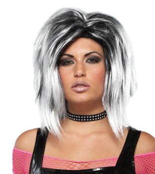 Rock Longer Wig - White