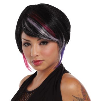 New Rave Wig - Lavender/Hot Pink