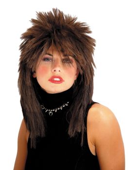 Spiked Top Wig - Brown