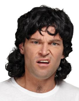 Mullet Wig - Black