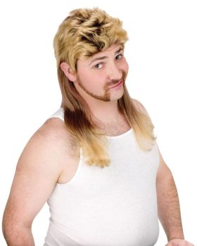 Mullet Super Wig - Blonde