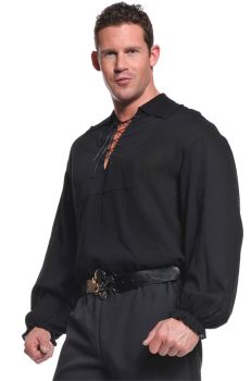 Pirate Shirt - Black - Adult OSFM