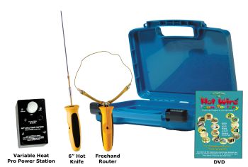 Pro 6" Hot Knife & Freehand Router Kit with Variable Heat Pro Power Station