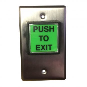 green exit button