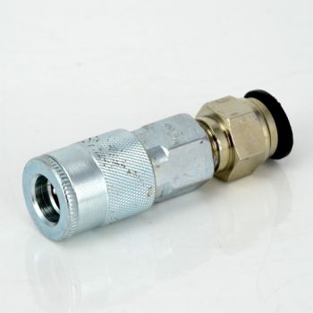 Quick Connect Barrel with Push On for 1/2" Airline