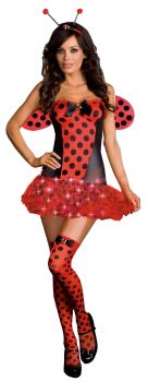 Women's Light Me Up Ladybug Costume - Adult XL (14 - 16)