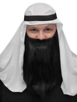 Full Beard & Mustache - Black