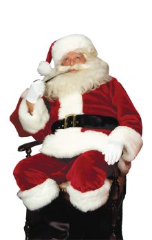 Men's Crimson Imperial Plush Santa Suit - Adult OSFM