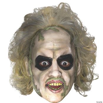 Beetlejuice 3/4 Vnyl Mask W Ha