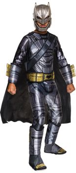 Boy's Deluxe Armored Batman Costume - Dawn Of Justice - Child Large