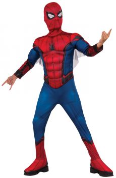 Boy's Deluxe Spiderman Costume -  Red & Blue - Child Small