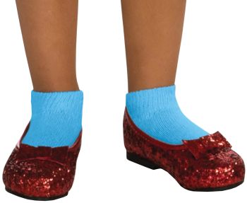 Girl's Deluxe Sequin Dorothy Shoes - Wizard Of Oz - Child Shoe M (13 - 1)