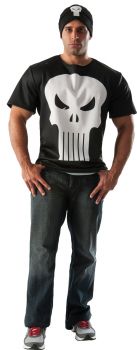 Punisher Shirt & Hat - Adult Medium