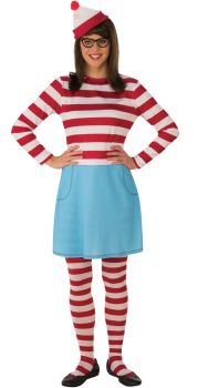 Women's Where's Waldo Wenda Costume - Adult OSFM