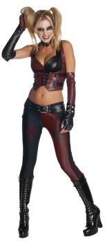 Women's Harley Quinn Costume - Arkham City - Adult Medium