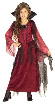 Girl's Gothic Vampiress Costume - Child Large