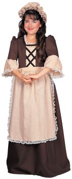 Girl's Colonial Costume - Child Medium