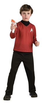 Deluxe Red Star Trek Shirt - Child Small