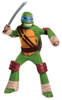 Boy's Deluxe Leonardo Costume - Ninja Turtles - Child Medium