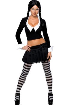 Women's Wednesday Costume - The Addams Family - Adult Medium