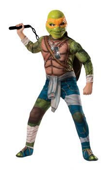Boy's Michelangelo Costume - Ninja Turtles - Child Large